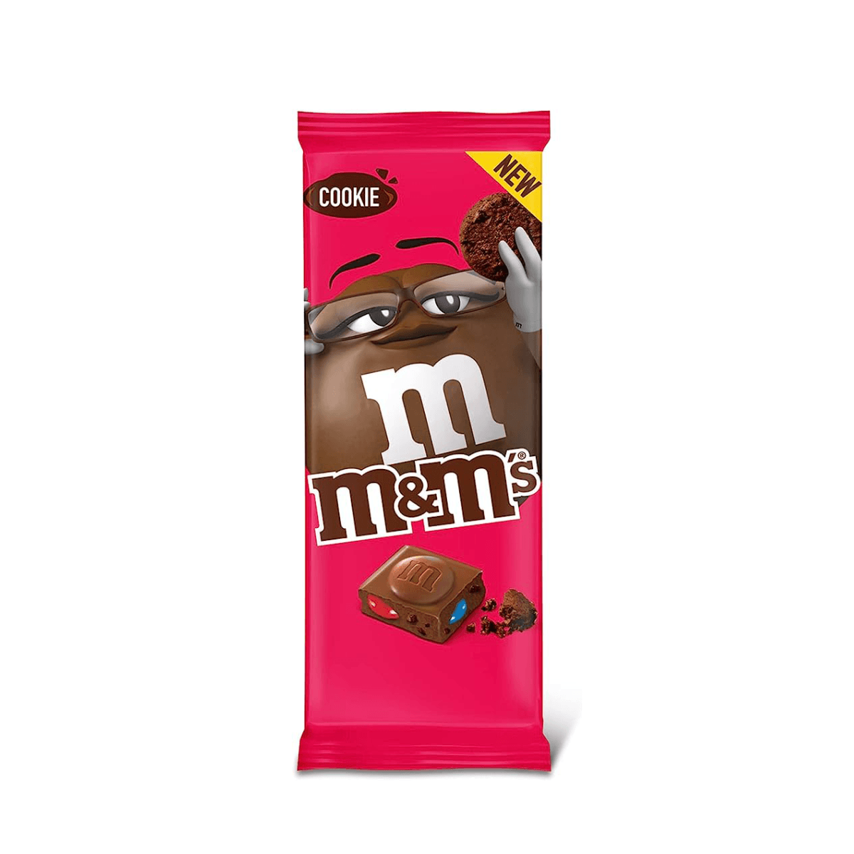 M&Ms Cookie Chocolate Block 165g x 16
