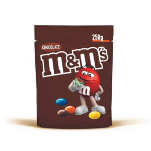 M&M Chocolate Pouch 250g x 27