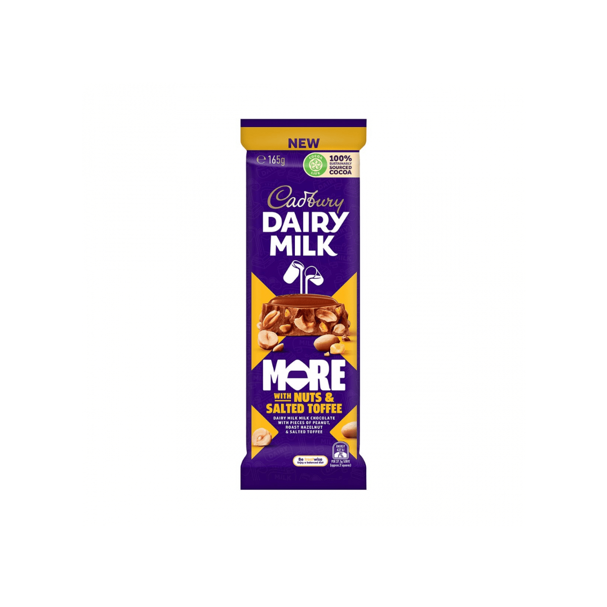 Cadbury D/M More W/Nuts & Salted Toffee 165g x 11