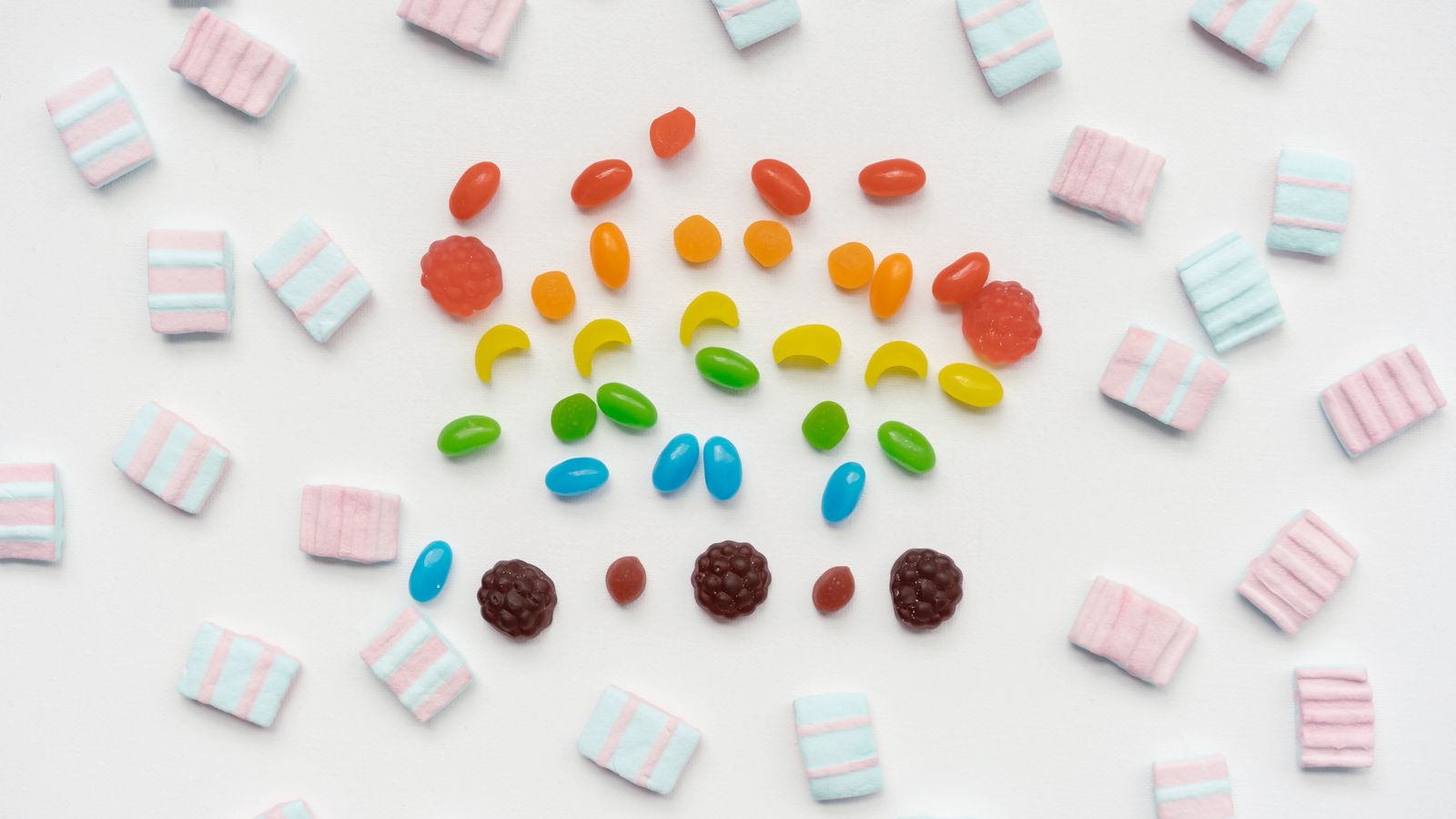Assorted colourful confectionery