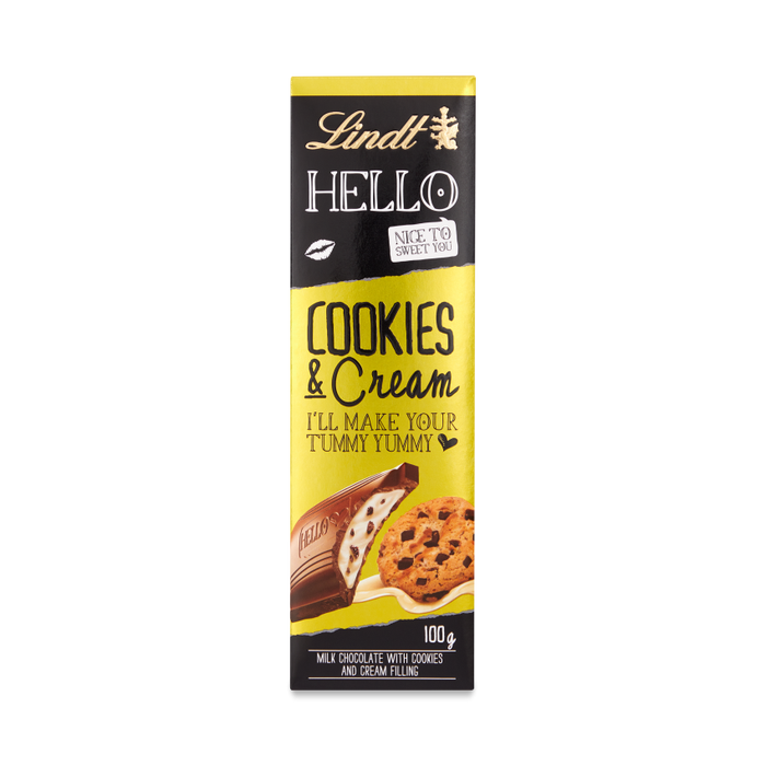 Lindt Hello Tafel Cookies & Cream 100g x 12